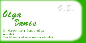 olga danis business card